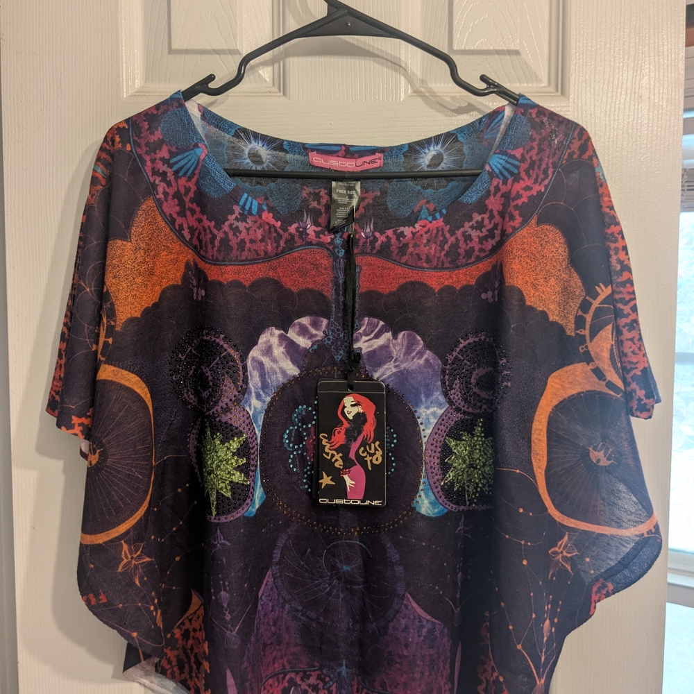 Custo Barcelona Zodiac Poncho Top